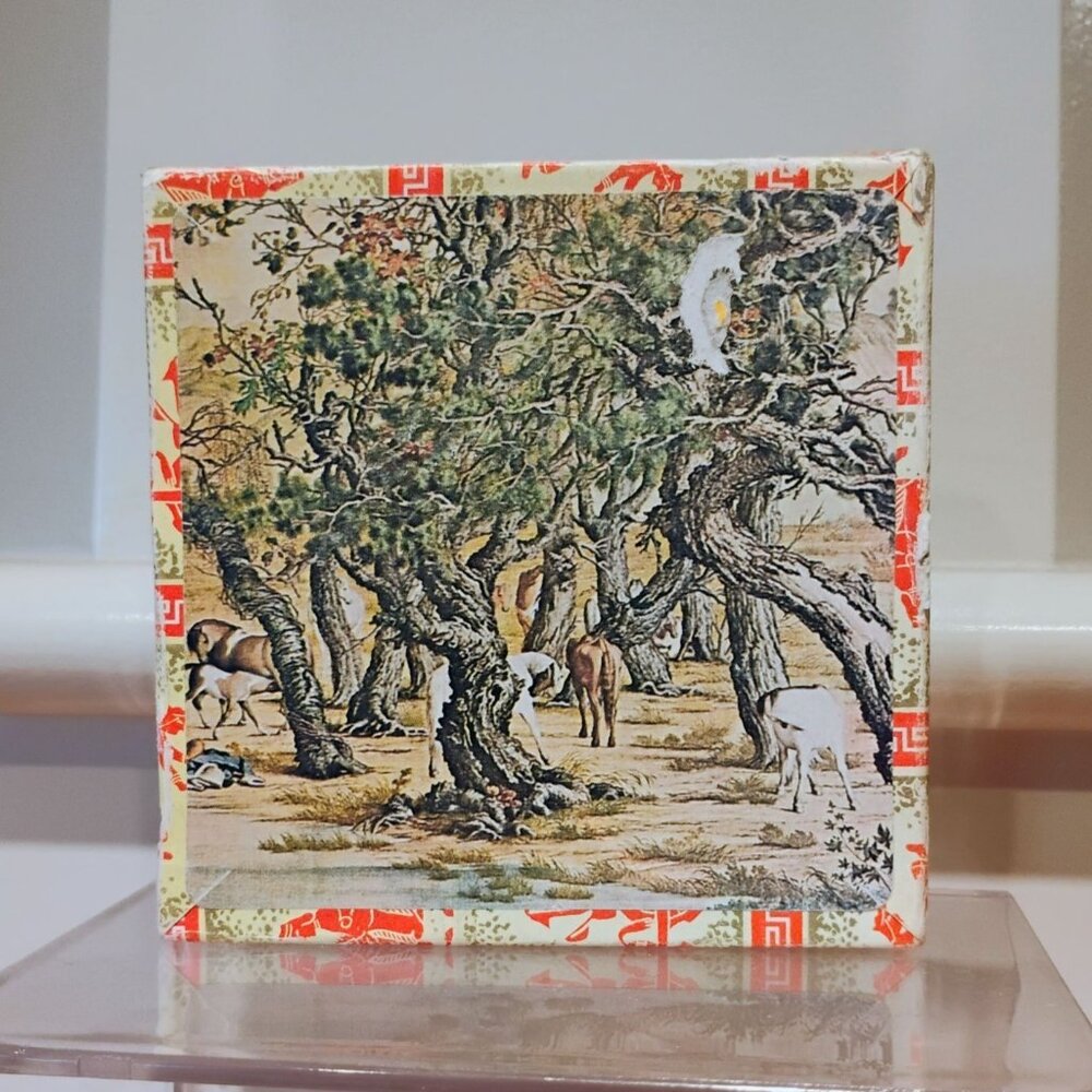 One Hundred Horses by Giuseppe Castiglione Boxed Coaster Set of 6 Farm Pasture
